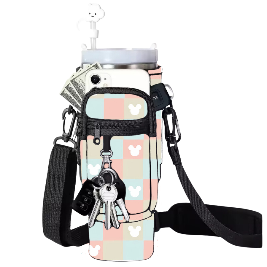 Disney Inspired Water Bottle Sling for 30 / 40 oz Stanley & Simple Modern Cups