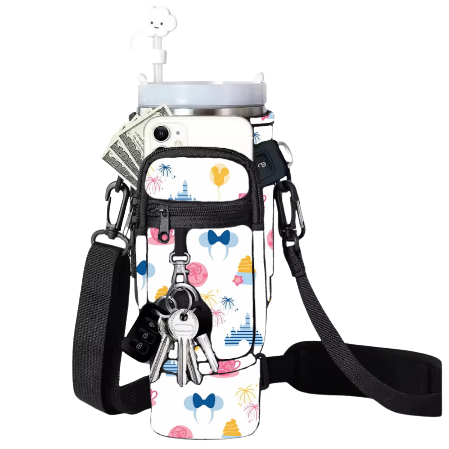 Disney Inspired Water Bottle Sling for 30 / 40 oz Stanley & Simple Modern Cups